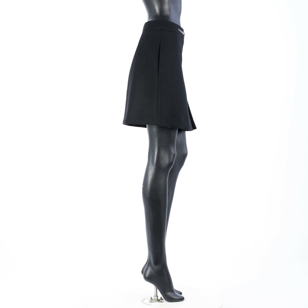 CELINE 1950$ Black Mini Skirt - Triomphe - Wool Flannel | eBay