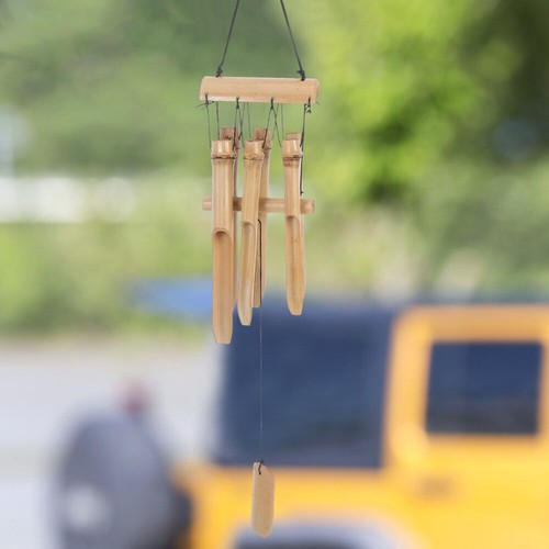 3 Stück Bambus-Windspiele für den Außenbereich, Holz-Windspiel, tiefe Töne, - Bild 8 von 12