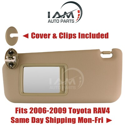 #ad #ad Sun Visor LEFT Driver Side Beige Tan Ivory for 2006 2007 2008 2009 Toyota RAV4 $17.95