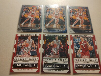 2019/20 NBA Hoops PS KLAY THOMPSON Laser Prizm+2Base+Contenders Gr.Explosion +2B