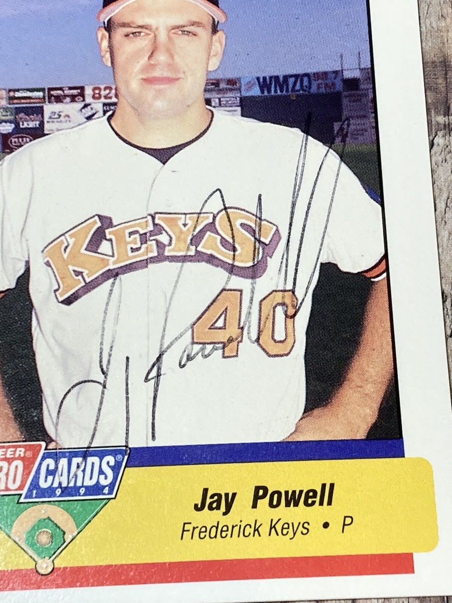 Frederick Keys Jay Powell 1994 Signed Autograph Baltimore Orioles