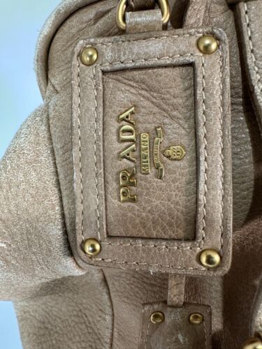 PRADA Lux Vitello Leather Cervo Tote Bage - Picture 4 of 11