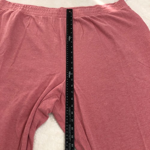 Old Navy Womens Plus 4X High Rise Thermal Waffle Knit Lounge Jogger Pants Pink - Picture 7 of 16