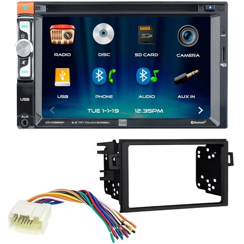 Dual 6.2" CD/DVD Car Stereo AM/FM Radio+ install Kit For 1990-1997 Honda Accord