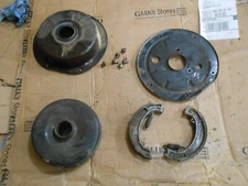 Suzuki LT125 LT 125 Quadrunner rear brake drum hub shoes cover plate