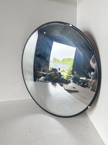 18" Round Corner Convex Mirror Safety Outdoor Driveway Garage Rack ULINE - product listing photo