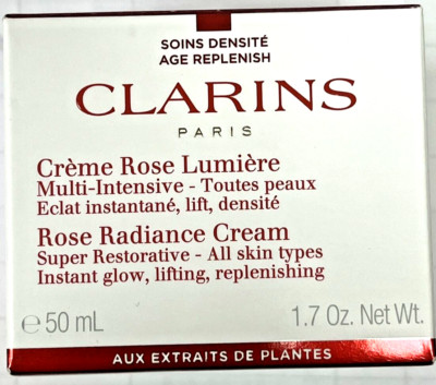 Clarins Super Restorative Rose Radiance Cream 1.7oz/50 ml  New Sealed