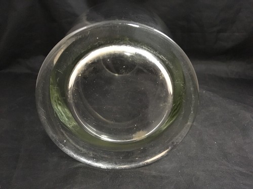Vaso fiori vetro trasparente 11 pollici arredo casa tubo ovale vintage vetro - Foto 7 di 7