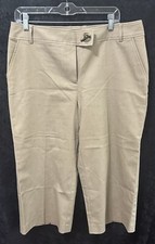 Women  s Cato Size 14 Light Brown Cotton Polyester Dress Pants