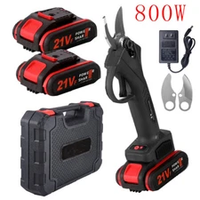 Electric Pruning Shears Cordless Pruner Brushless Branch Cutter with 2 Batteries