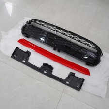FOR MINI COOPER F55 F56 F57 2014-21 BLACK+RED GP STYLE FRONT BUMPER GRILLE GRILL