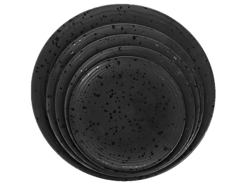 Plato de cena redondo japonés 5-7/8"~11-7/8" ensalada lateral melamina peso ligero Foto 3 de 4