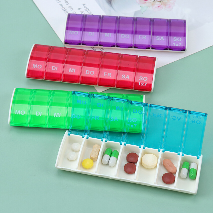 7 Days Pill Medicine Box Weekly Tablet Holder Storage Transparent Pill Case eBay