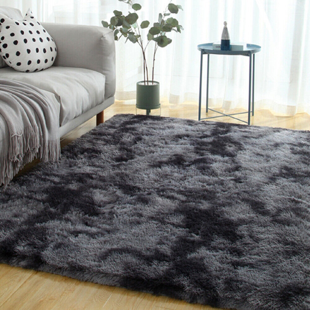 161x228cm Durable Plush Fluffy Shaggy Carpet Area Rug Home Floor Decoration USA