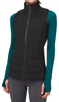 Lululemon Womens Down For It All Vest Black Size 6 Down Puffer