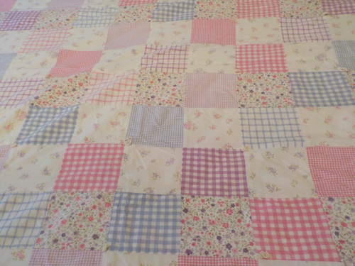 Vintage Tommy Hilfiger Patchwork Full/queen Quilt with flaws