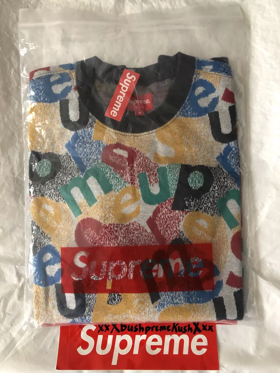 【確実正規品】Supreme Scatter Text Crewneck