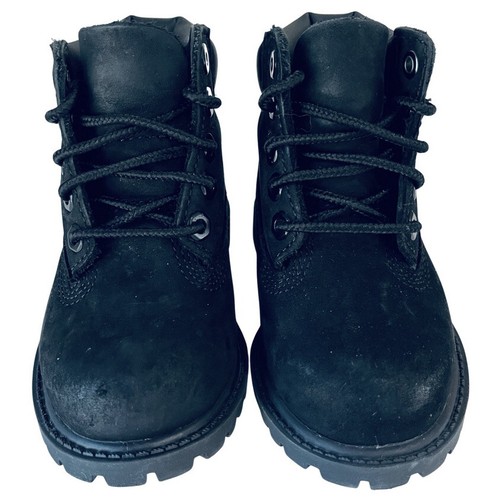 TIMBERLAND Toddler Black Suede Boots Children's / Unisex Size 5.5 US (21 EU) - Picture 7 of 10