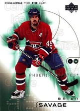 2001-02 UD Challenge for the Cup #44 Brian Savage