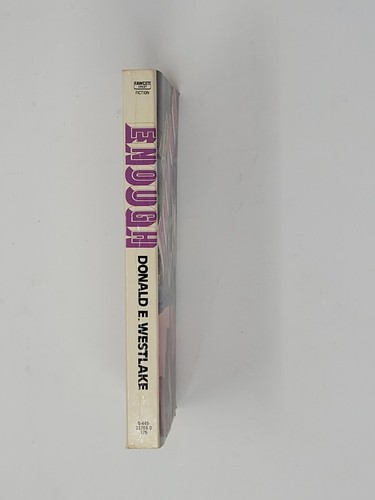 DONALD E. WESTLAKE SIGNED PAPERBACK 1ST - Enough - Picture 4 of 5