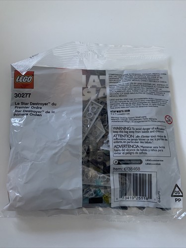 lego star wars first order star destroyer 30277 Polybag Set - Picture 2 of 2