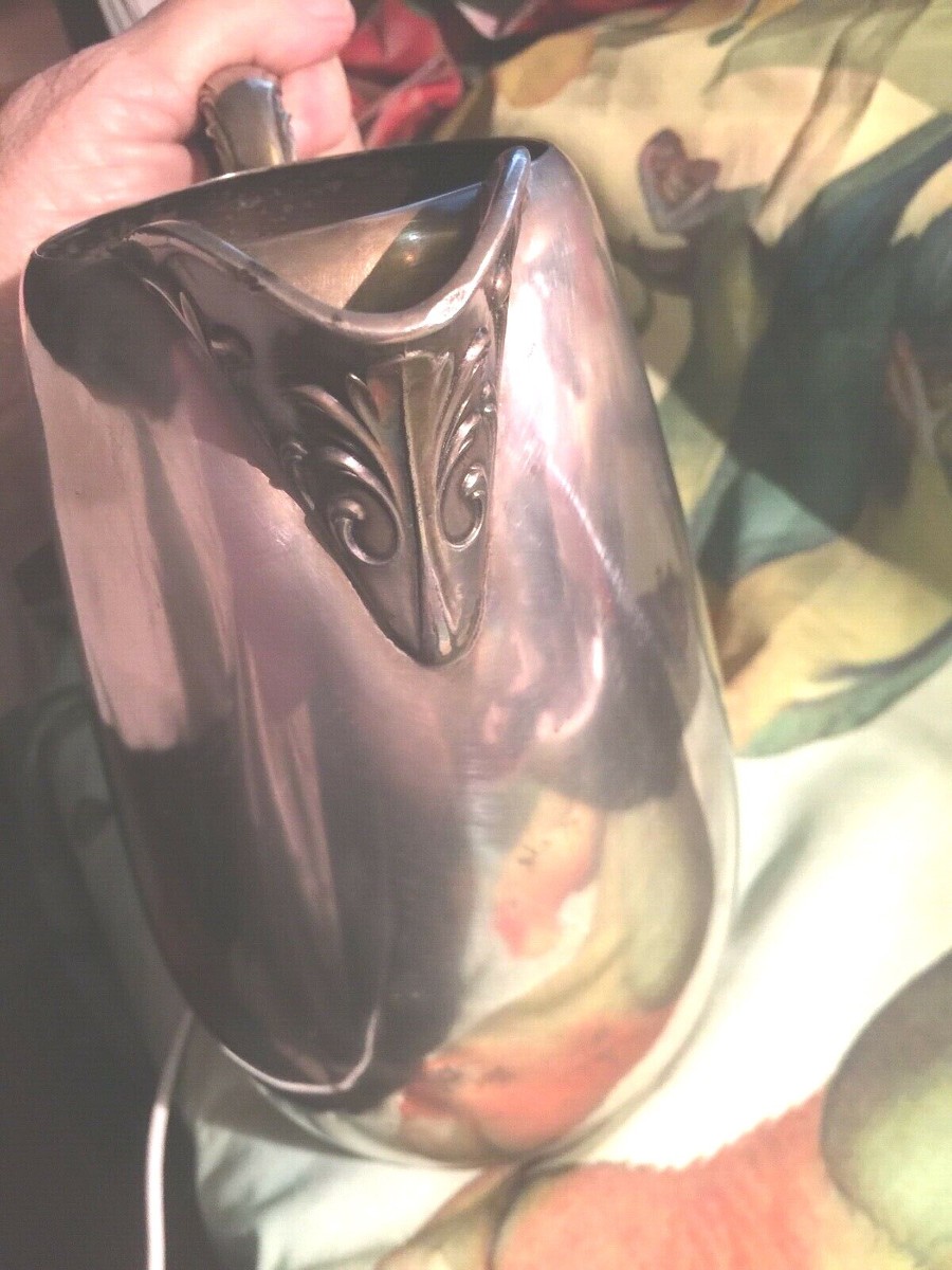 Antique WM A ROGERS Silver Pitcher Server 417 Vintage | eBay