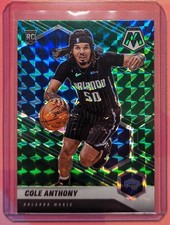 ⭐🏀2020-21 PANINI MOSAIC #207 COLE ANTHONY GREEN MOSAIC PRIZM RC