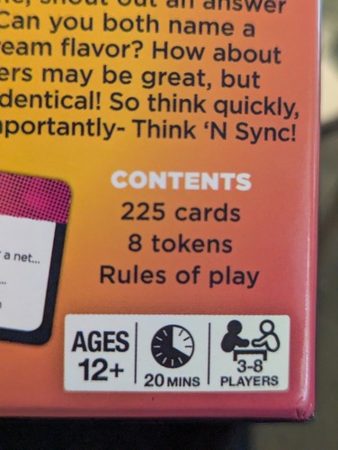 THINK 'N SYNC Card Game 100% COMPLETE 2017 - Picture 4 of 8