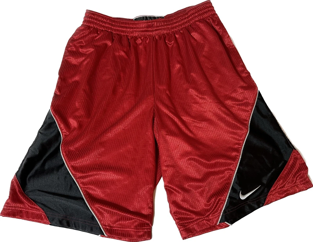 Nike Shorts Mens XL XL Red Basketball Training Mesh Drawstring Pockets C19