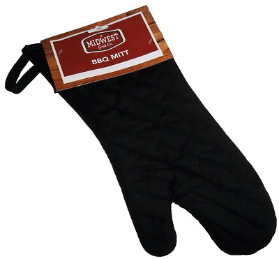BBQ MITT  Black   14'' x 7'' by Midwest Grill Co.