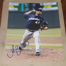 Marco Estrada Milwaukee Brewers SIGNED AUTOGRAPHED 8x10 Photo COA BASEBALL MLB