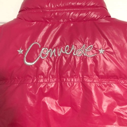 converse all star Girls Pink Vest Large 12-13 Yrs Retro Y2k High Collar - Picture 6 of 11