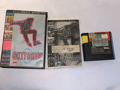 SKITCHIN' ELETRONIC ARTS COMPLETE CASE, MANUAL AND GAME