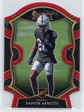 Damon Arnette - 2020 Panini Select - Red Die Cut #92 - Rookie - Raiders
