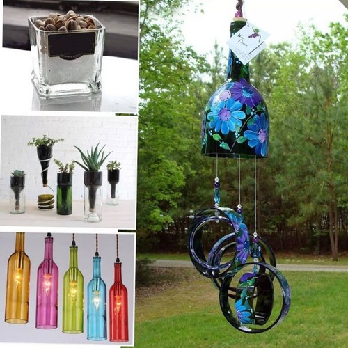 Máquina cortadora de botellas de vidrio rápida precisión hágalo usted mismo kit de herramientas de corte metal negro - Imagen 6 de 12