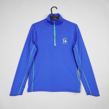 RLX Ralph Lauren 1/4 Zip Sweatshirt Womens Large Blue Golf US Open Pinehurst