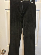 St. John Sport By Marie Gray Velor Black Pant Sz 6