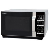 Sharp R860SLM 25 Litre Combination Flat Bed Microwave Oven - Silver