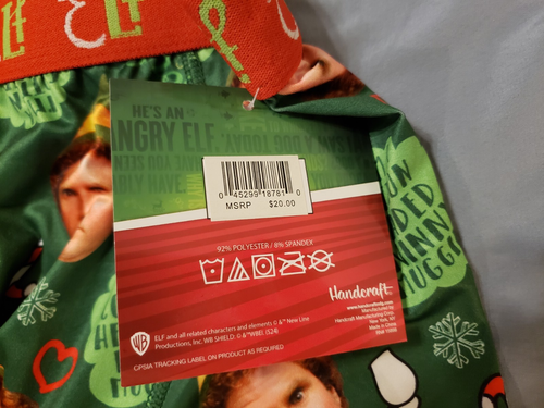 Elf Movie Will Ferrell "Son Of A Nutcracker" Christmas Boxer Brief Men's Medium - Picture 4 of 5