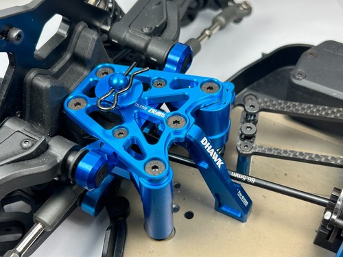 Dhawk CNC Aluminum Conversion Parts Blue For Team Associated RC8B4 /T4 - Picture 3 of 9