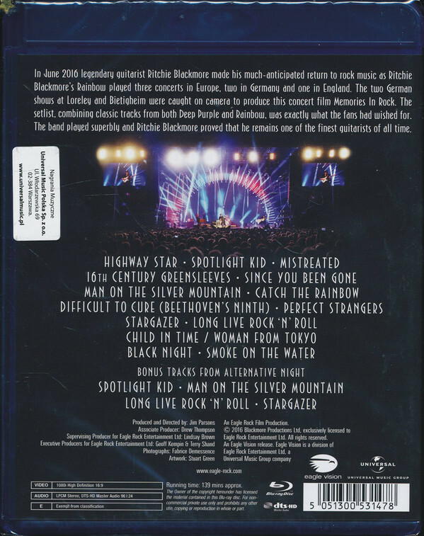 Ritchie Blackmore's Rainbow: Memories in Rock: Live in