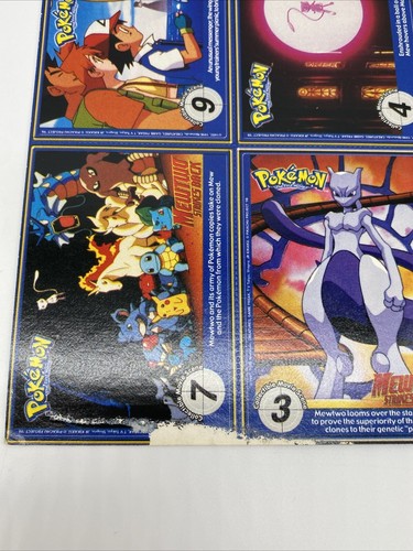 POKEMON 1ST MOVIE CARDS 1999 BURGER KING #3 & 7 MASTER TRAINER SET UNCUT SHEET 9 - Picture 9 of 9