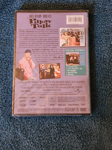Pillow Talk (DVD, 1999, Subtitled French) Doris Day WS NEW - Picture 2 of 2
