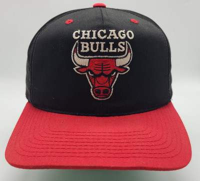 Vintage Chicago Bulls GCC The G Cap Snapback Hat 90s NBA Black Red Green Brim