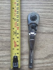 Collectors Vintage Craftsman 44834 -vp- Usa 38 Drive Stubby Flex Head Ratchet