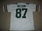 JORDY NELSON Unsigned Custom Green Bay Sewn White New Football Jersey Size S-3XL