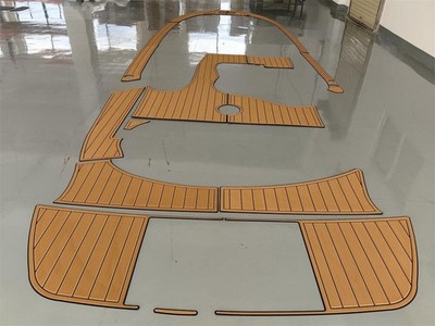Boat EVA Teak Deck Floor Full Set Cockpit Pad for 2004 Jeanneau Leader 805