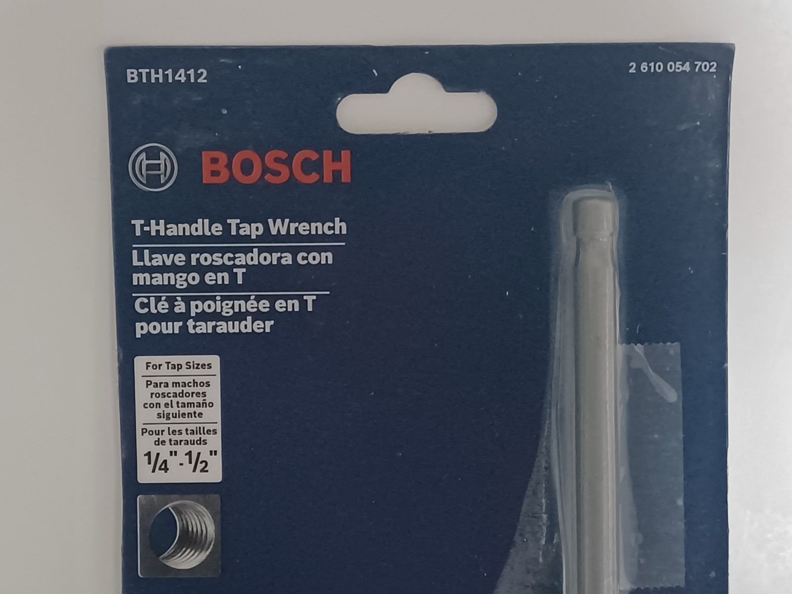 Bosch BTH1412 T-Handle Tap Wrench 1/4" -1/2"
