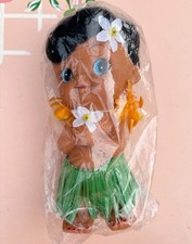 Vintage Hawaiian Hula Girl Doll with Grass Skirt and Lei Sealed in Bag 