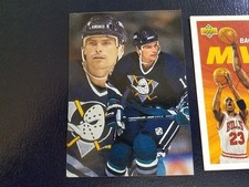 Garry Valk Anaheim Ducks 1994-95 Flair Hockey NHL OVERSIZE BLANK BACK WOW